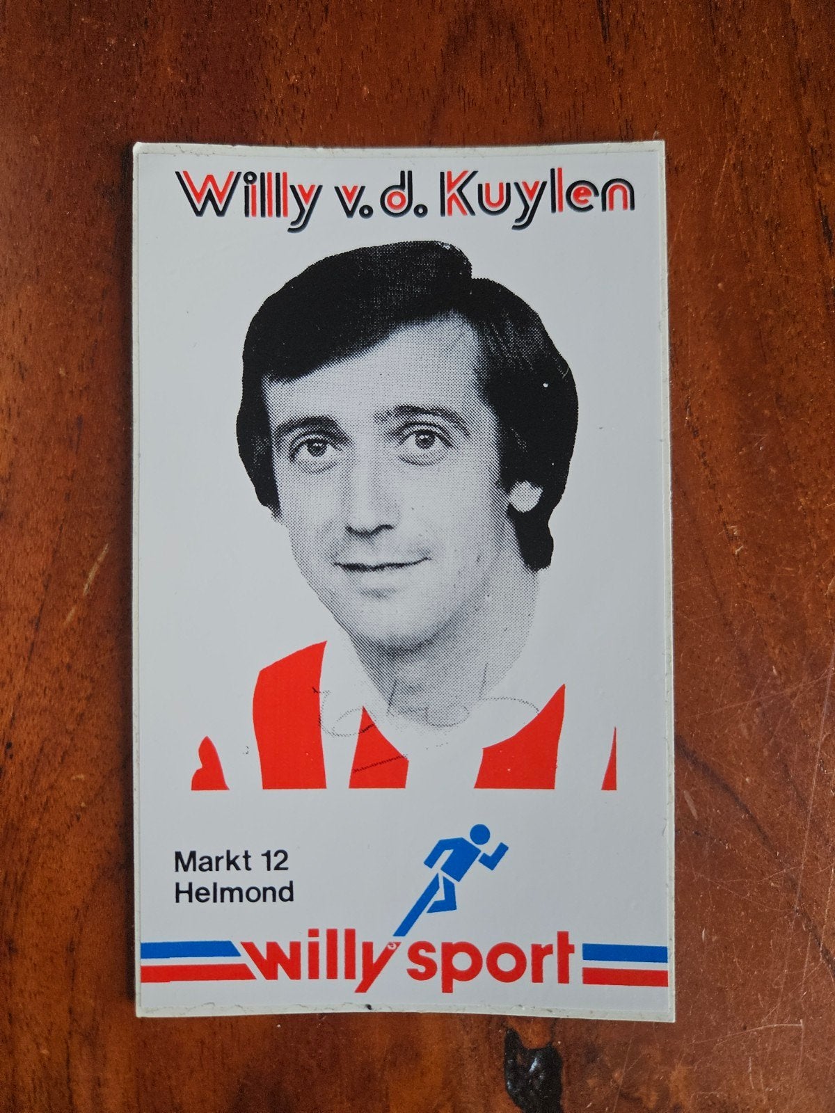 Sticker Willy van der Kuylen - Willy Sport Helmond, Ophalen of Verzenden, Gebruikt, Sport