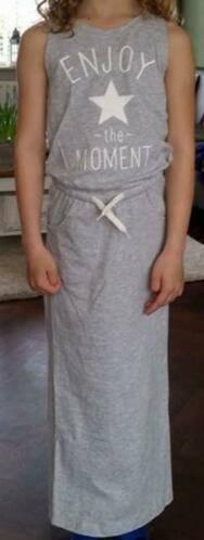 Europe kids Terstal 116 jurk maxijurk maxi grijs grijze, Verzenden, Gebruikt, Meisje, Jurk of Rok