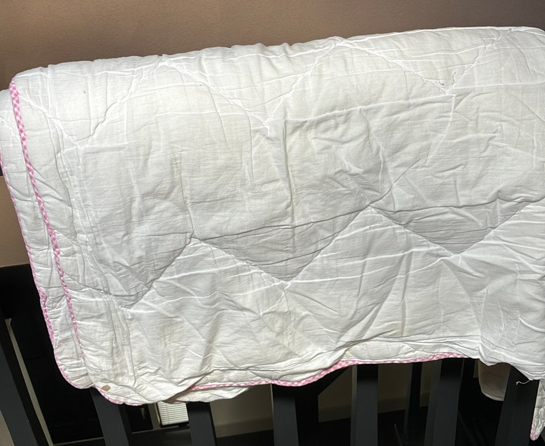 1 persoons kinderdekbed, Ophalen, Gebruikt, Eenpersoons, Wit