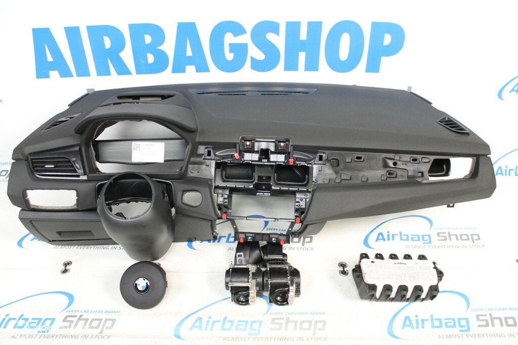 Airbag set - Dashboard M zwart HUD BMW 2 F45 (2013-heden), Gebruikt, Ophalen of Verzenden