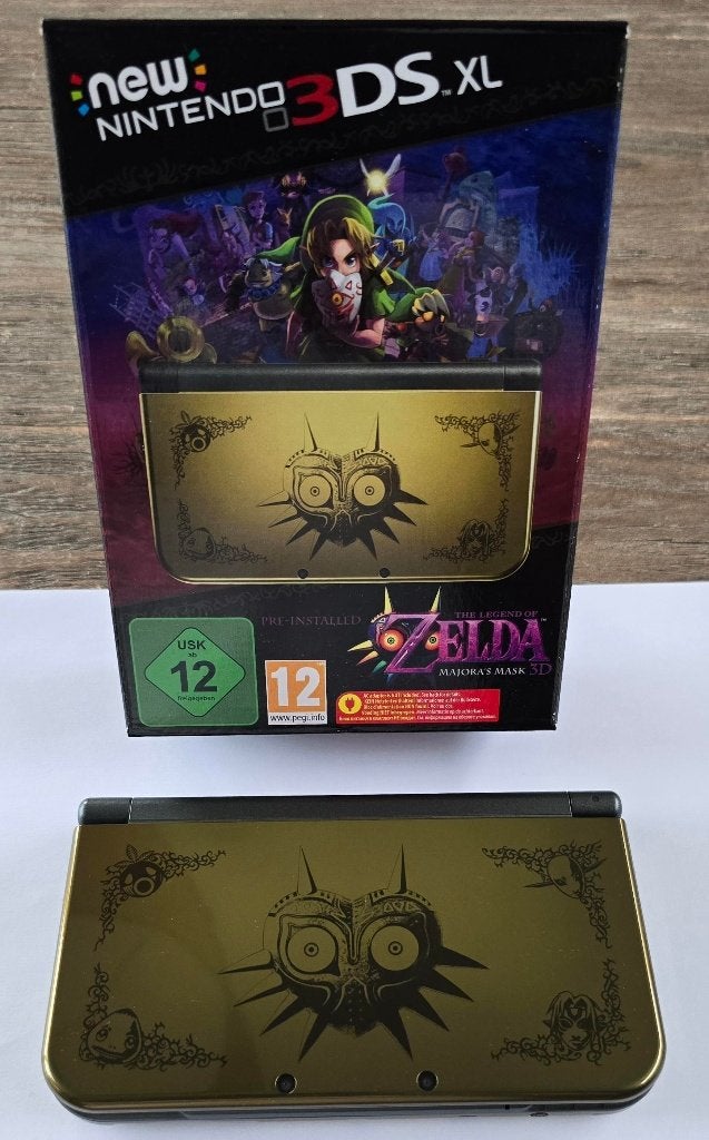 Nintendo 3DS XL Zelda Majora's Mask edition – Als Nieuw !, Met games, Overige kleuren, 3DS XL, Ophalen of Verzenden