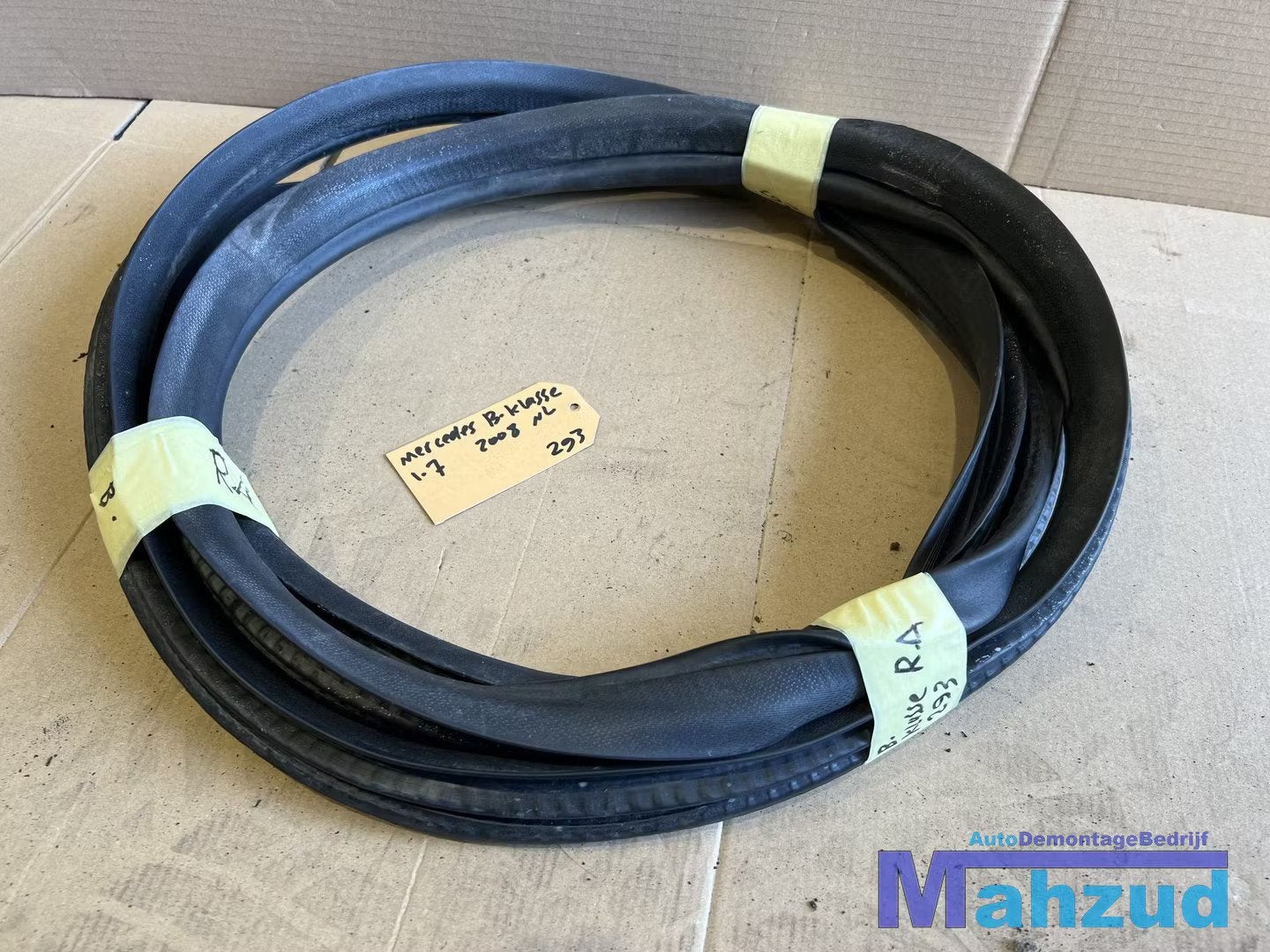 MERCEDES B-klasse W245 rechts achter deurrubber 2005-2011, Gebruikt, Mercedes-Benz AG, Mercedes-Benz, Ophalen of Verzenden