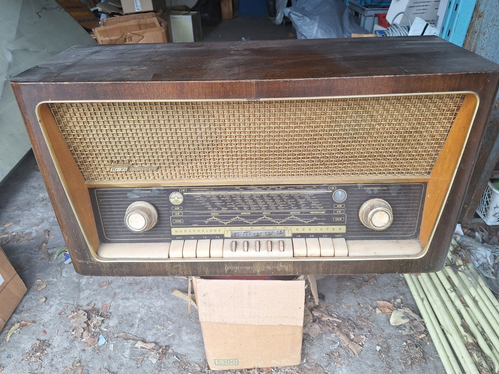 Vintage Grundig Zauberklang 3068 buizenradio, Ophalen, Gebruikt, Radio