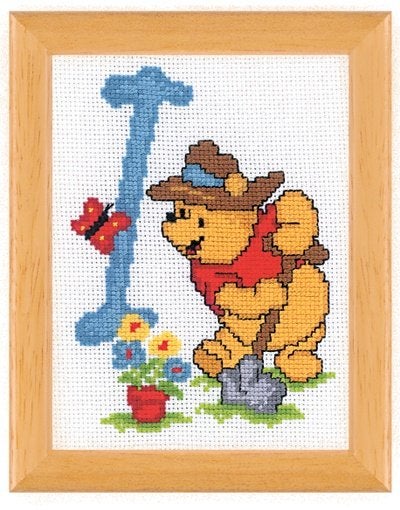 Borduurpakket Winnie de Pooh Letter I 40859, ., Nieuw, Ophalen of Verzenden, .