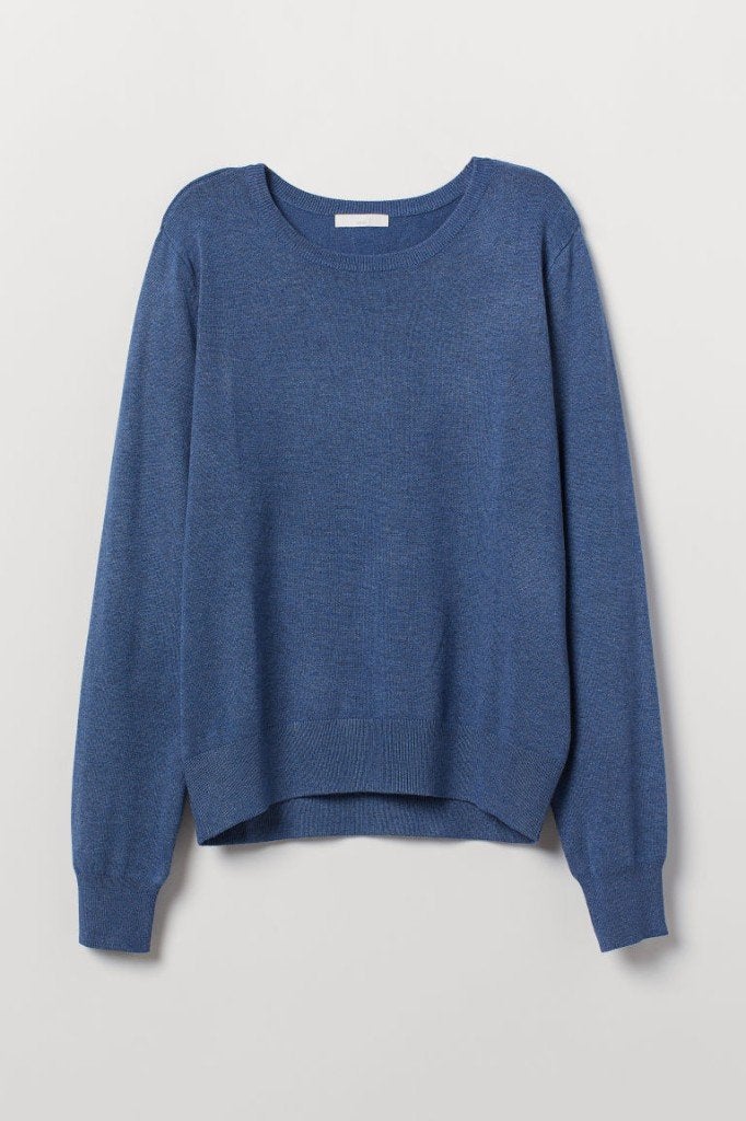 H&M gebreide trui pullover indigo blauw maat XS, H&M, Blauw, Nieuw, Ophalen of Verzenden