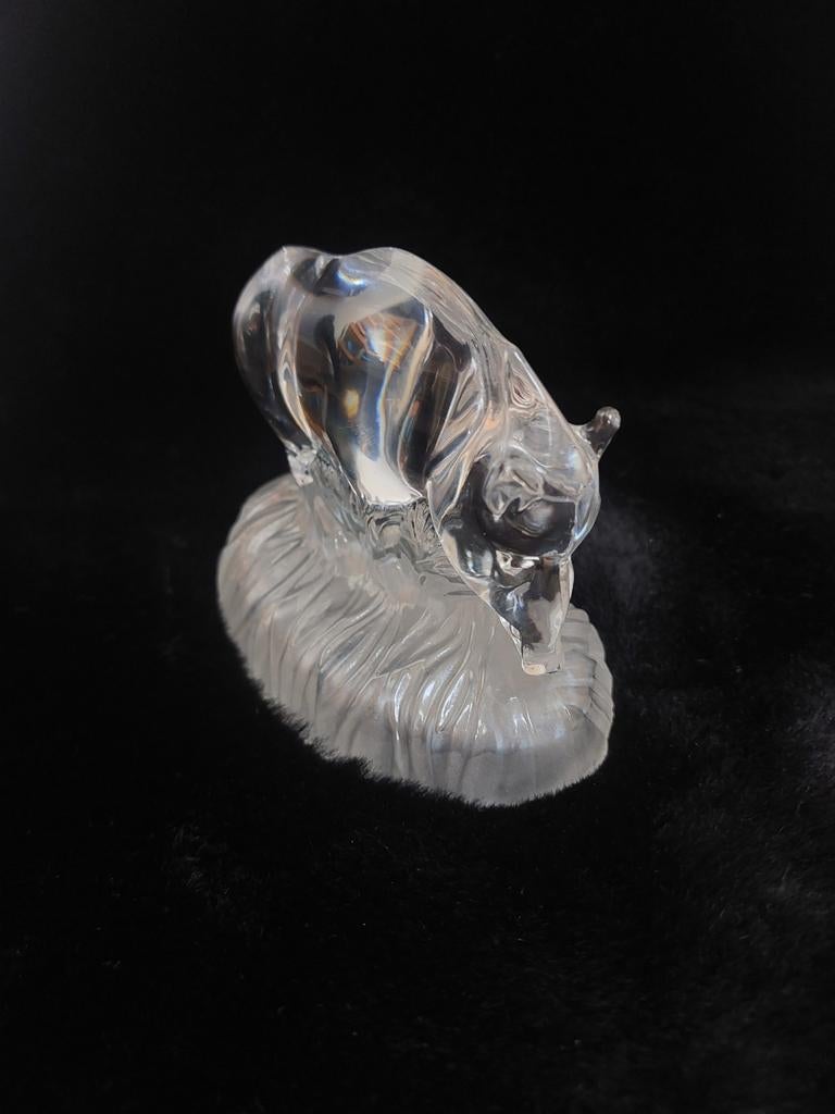 Prachtig kristallen beeldje van een zwijn, Antiek en Kunst, Antiek | Glas en Kristal, Ophalen of Verzenden