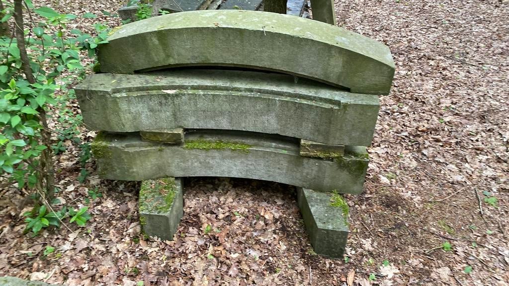 Antieke zandsteen bogen., Tuin en Terras, Ophalen, Minder dan 30 cm, Rond, Zo goed als nieuw