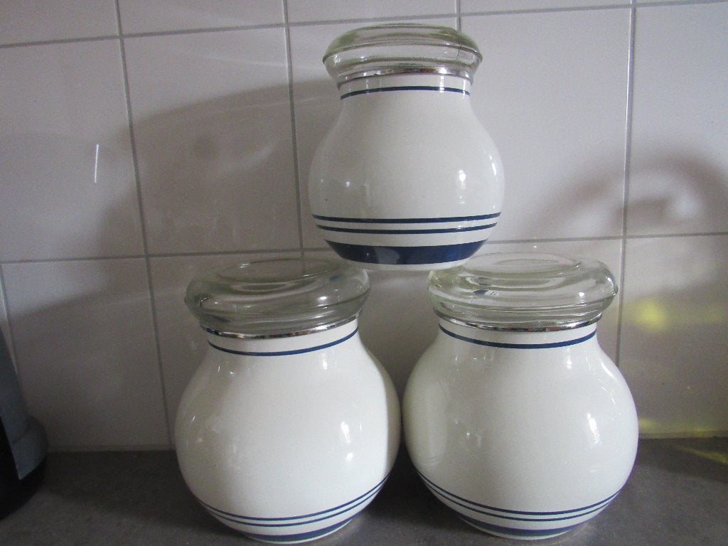VINTAGE IKEA VOORRAAD BLIKKEN, Ophalen of Verzenden, Nieuw, Overige materialen, Pot, Bus of Blik