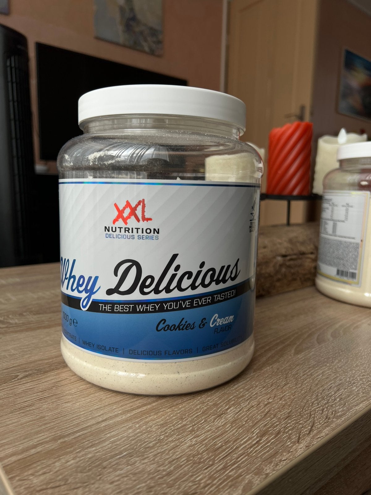 XXL Whey Vanille + Cookies & Cream + Gratis Samples, Ophalen, Nieuw, Poeder of Drank
