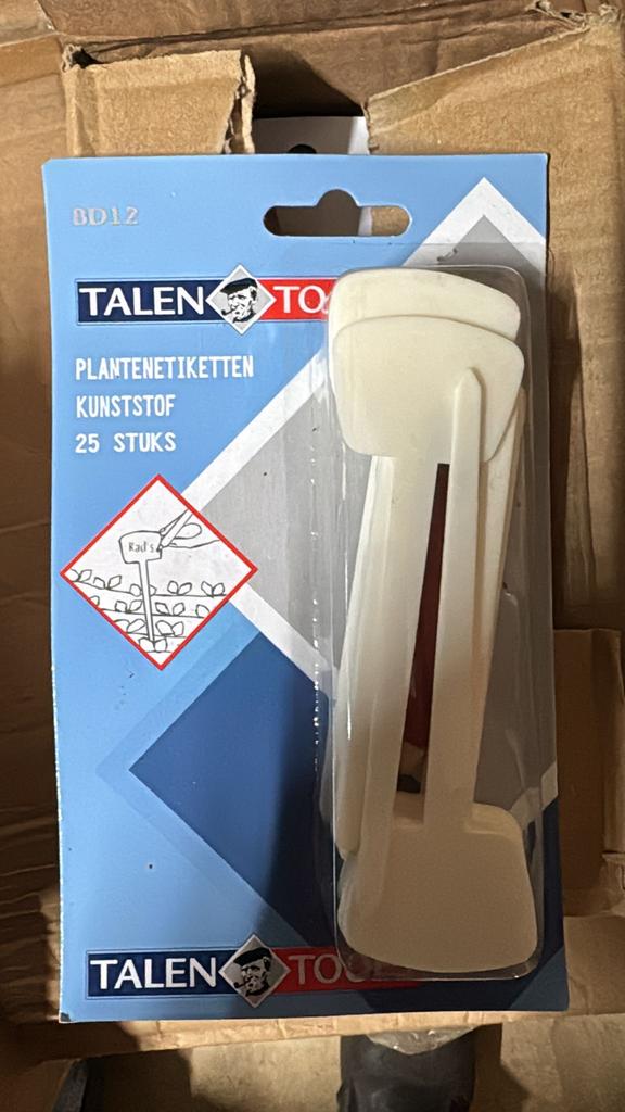 10 x 25 stuks Talen Tools Plantenetiketten Kunststof -, Tuin en Terras, Planten | Tuinplanten, Ophalen of Verzenden