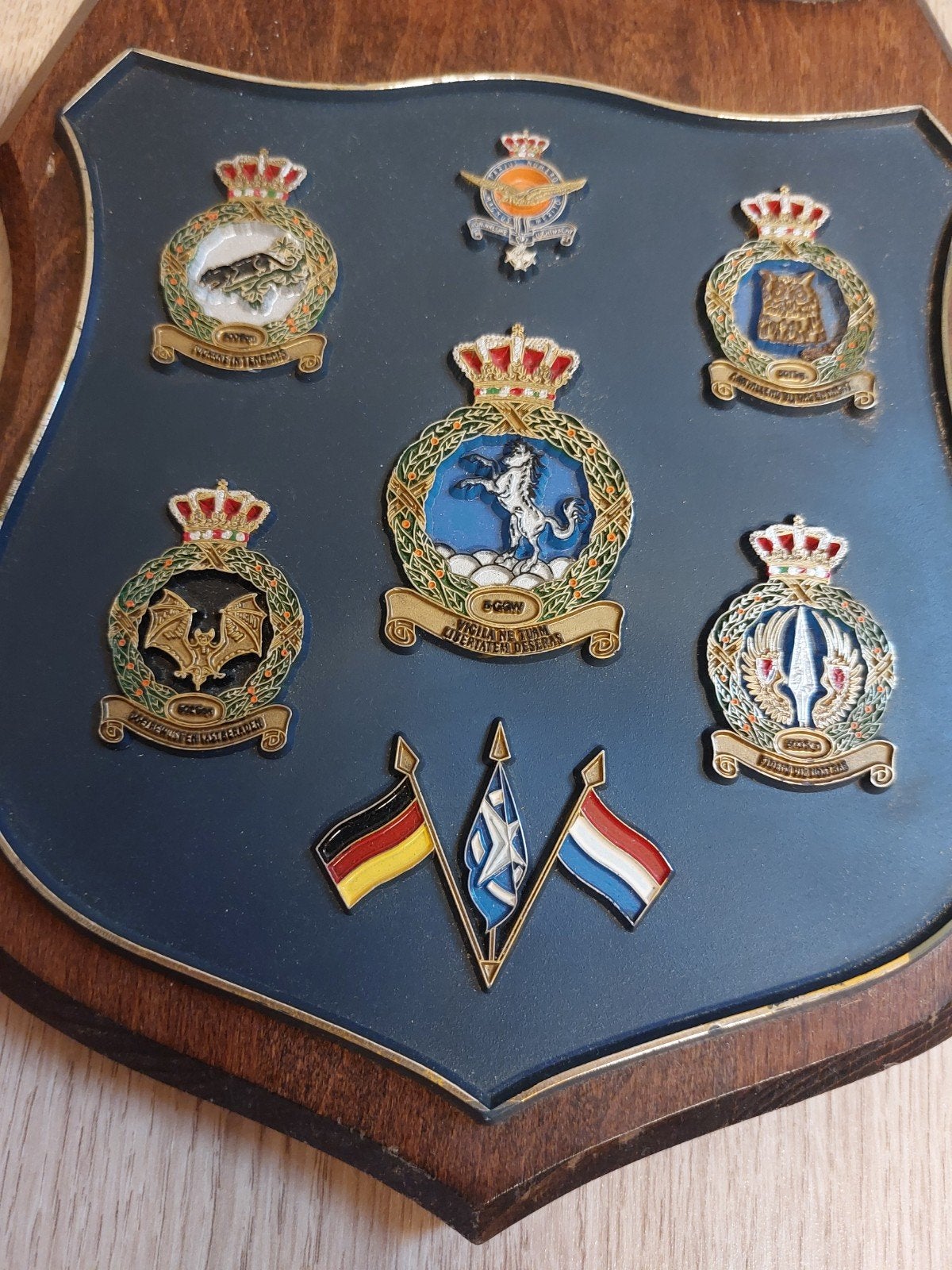 Klu GGW wapenschild, Verzamelen, Ophalen of Verzenden, Landmacht, Nederland, Embleem of Badge