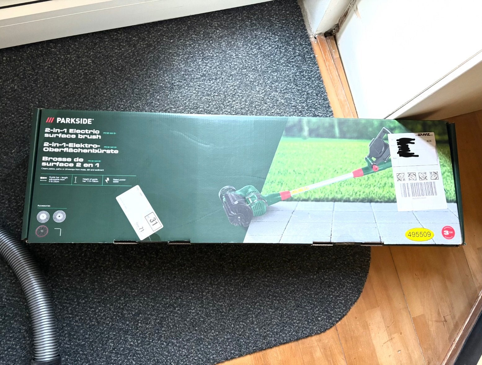 Parkside 2-in-1 Elektrische Oppervlakteborstel, Tuin en Terras, Ophalen, Nieuw, Overige soorten