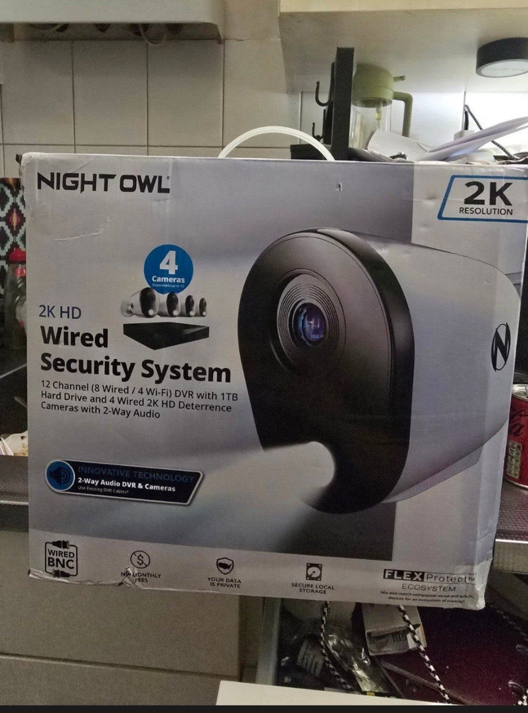 Night Owl 2K beveiligingssysteem – 4 camera's + 1TB DVR