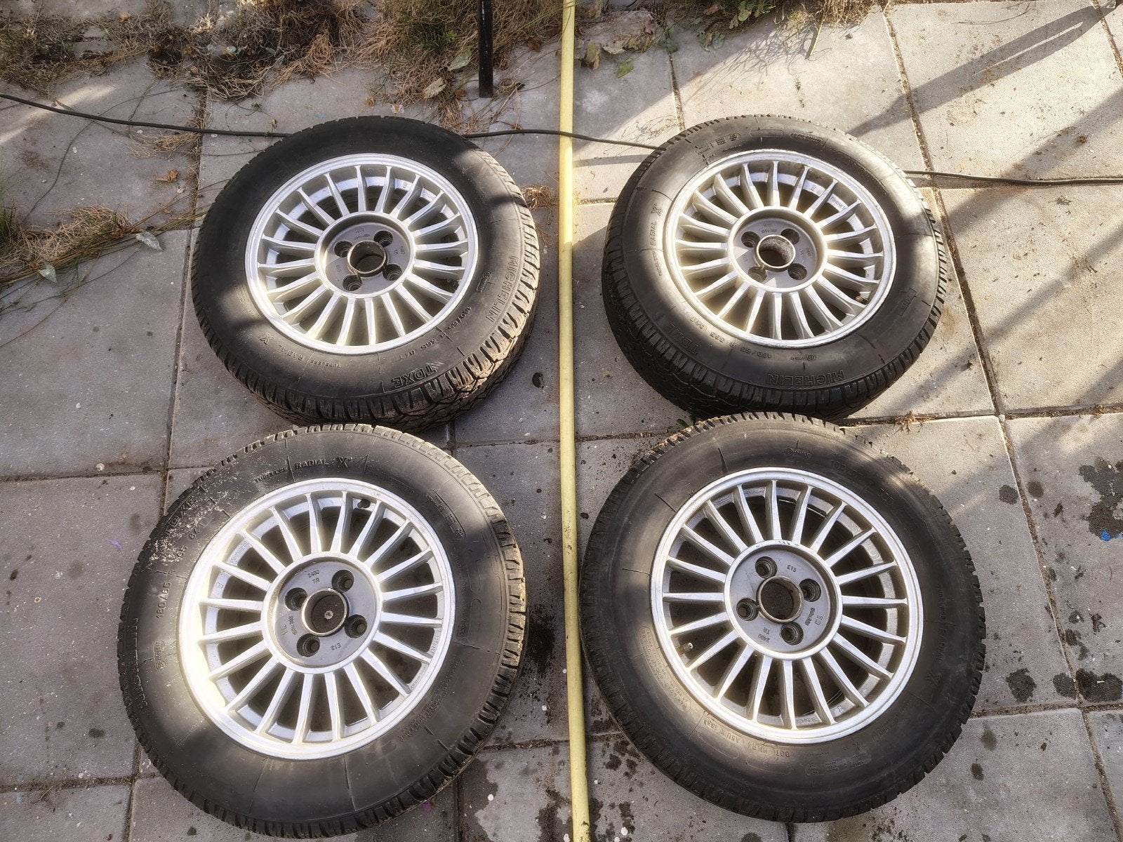 BMW Alpina TRX Michelin TDXE Velgen met banden 180/65/365, Ophalen, Gebruikt, Overige, Banden en Velgen