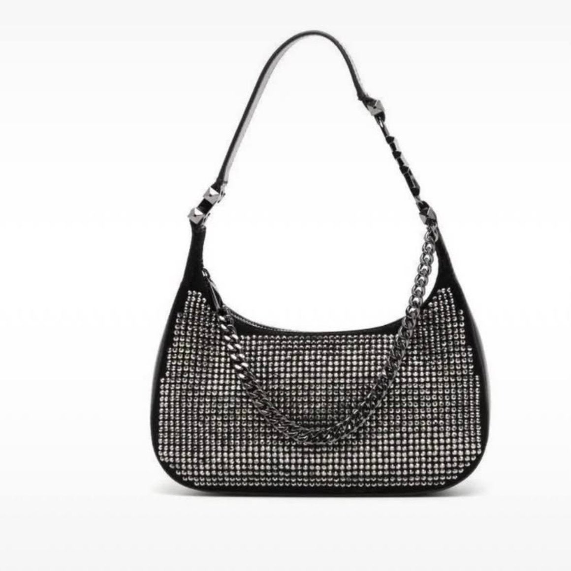 Michael Kors Jet Set Charm Schoudertasje Zwart Strass, Sieraden, Tassen en Uiterlijk, Tassen | Damestassen, Ophalen of Verzenden