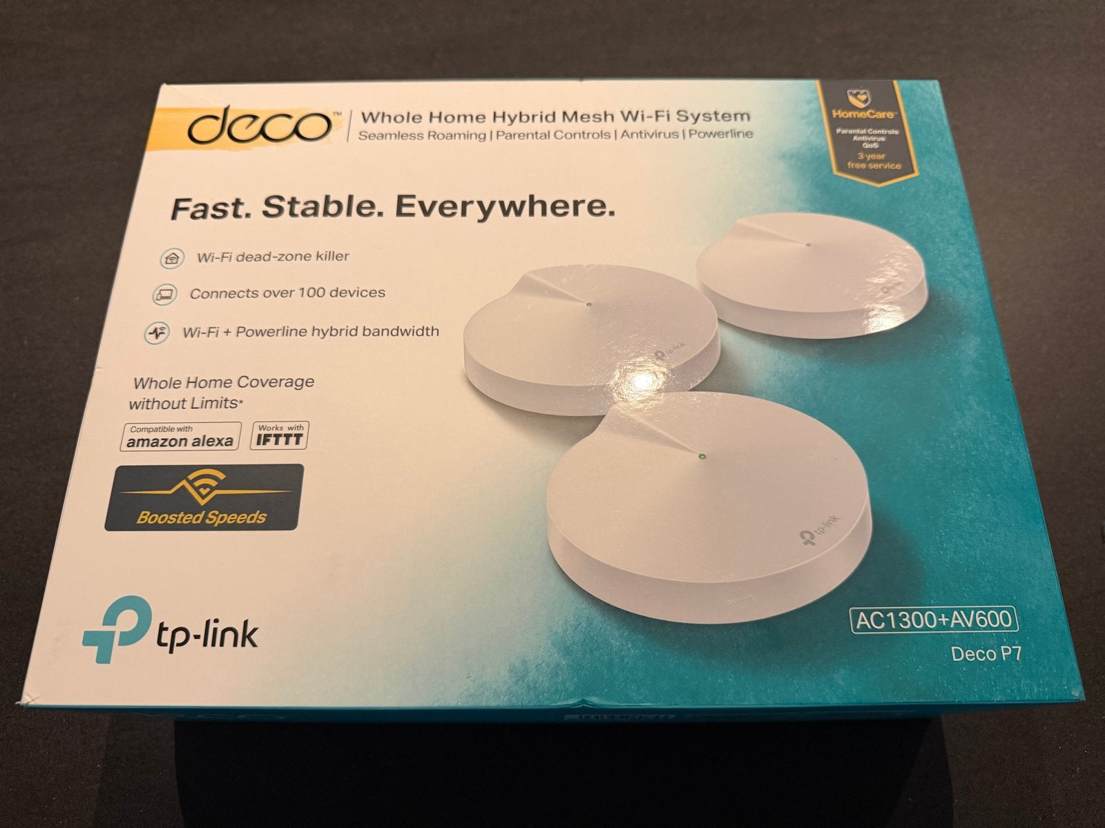 TP-Link Deco P7 Whole Home Hybrid Mesh Wi-Fi Systeem, Ophalen of Verzenden, Zo goed als nieuw, Router