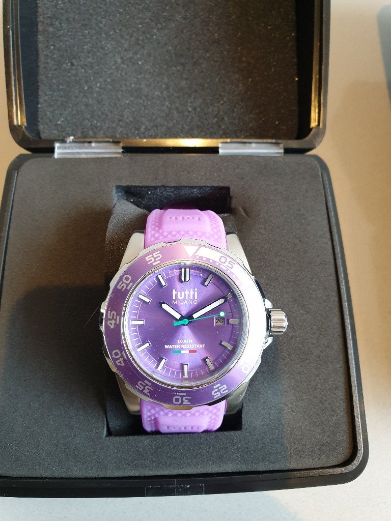 Horloge Tutti Milano type corallo, Staal, Polshorloge, Nieuw, Kunststof