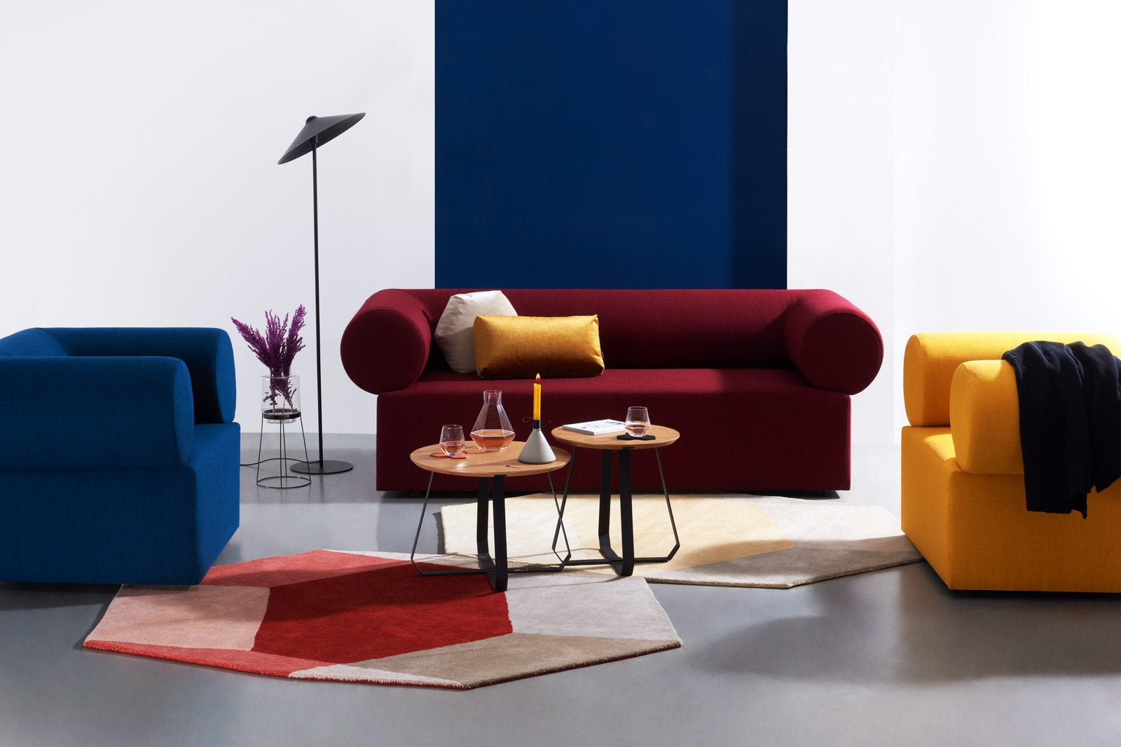 Unieke kans Puik Design tapijt By Ontwerpduo nieuw rood, Ophalen, Rechthoekig, Rood, Nieuw