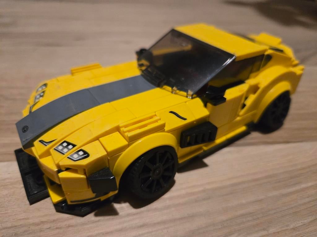 Gele LEGO sportwagen met grijze streep, Ophalen of Verzenden, Zo goed als nieuw