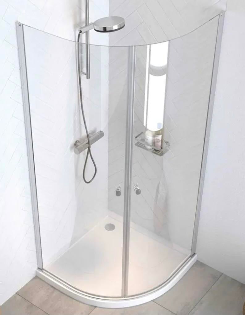Douchecabine 90x90 cm kwartrond, Doe-het-zelf en Verbouw, Ophalen, Nieuw, Glas, Douche