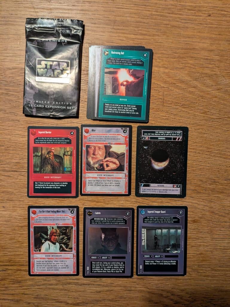 Star Wars CCG Limited Edition 15 Kaarten Uitbreidingsset, Ophalen of Verzenden, Zo goed als nieuw, Spel