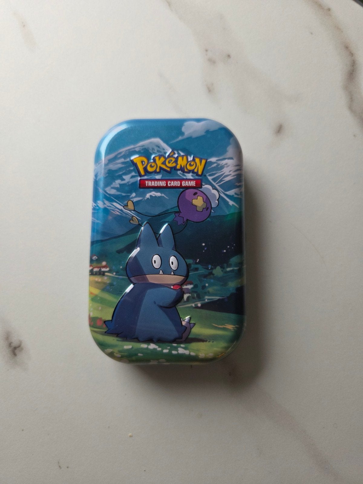 Pokémon kaarten bewaarblikje Leeg, Ophalen of Verzenden, Zo goed als nieuw