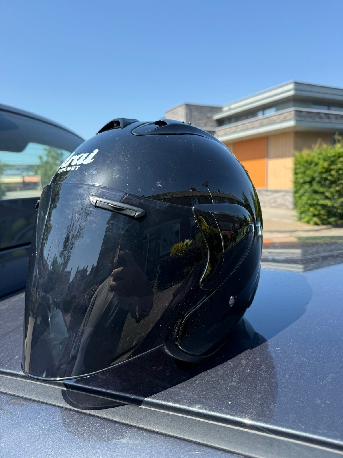 Arai helm - Zwart, zo goed als nieuw, Ophalen of Verzenden, Tweedehands, Heren, Overige typen