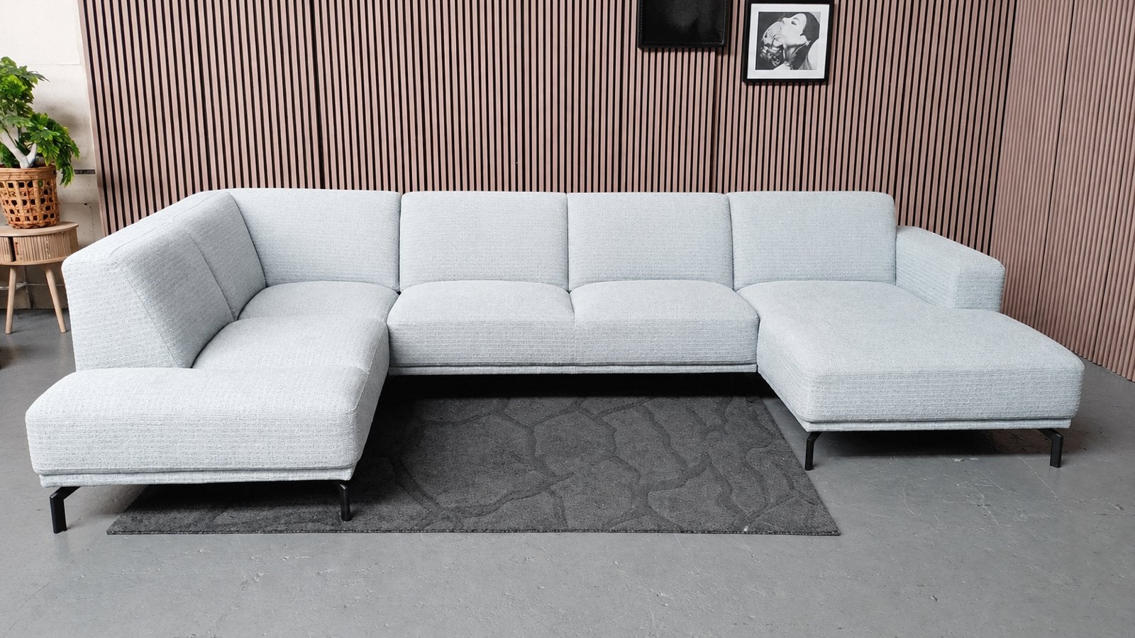 GRATIS LEVERING Montel Star U-Bank 360x200x160 GEREINIGD, Hoekbank, 300 cm of meer, Ophalen of Verzenden, Zo goed als nieuw