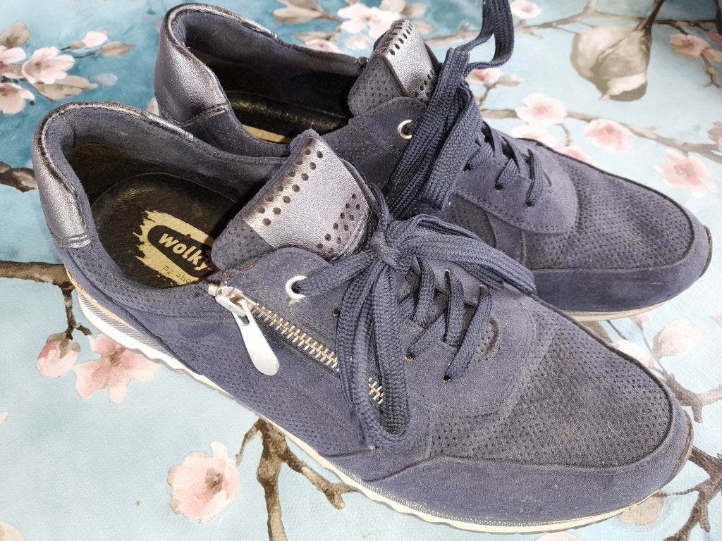 Wolky donkerblauwe sneaker maat 41, Wolky, Blauw, Ophalen of Verzenden, Sneakers of Gympen