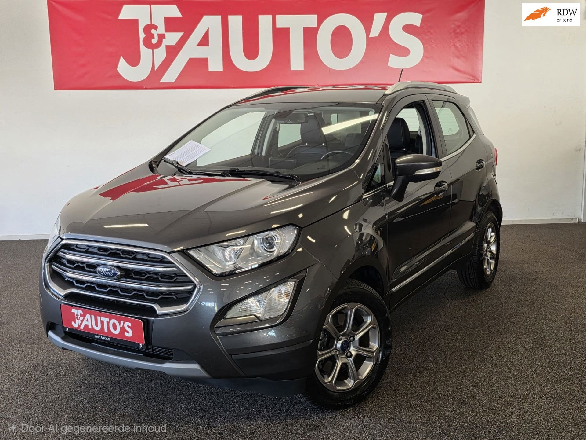 Ford EcoSport 1.0 EcoBoost TITANIUM, LEER, NAVIGATIE, LED, C, Auto's, Voorwielaandrijving, Dealer onderhouden, 125 pk, Gebruikt