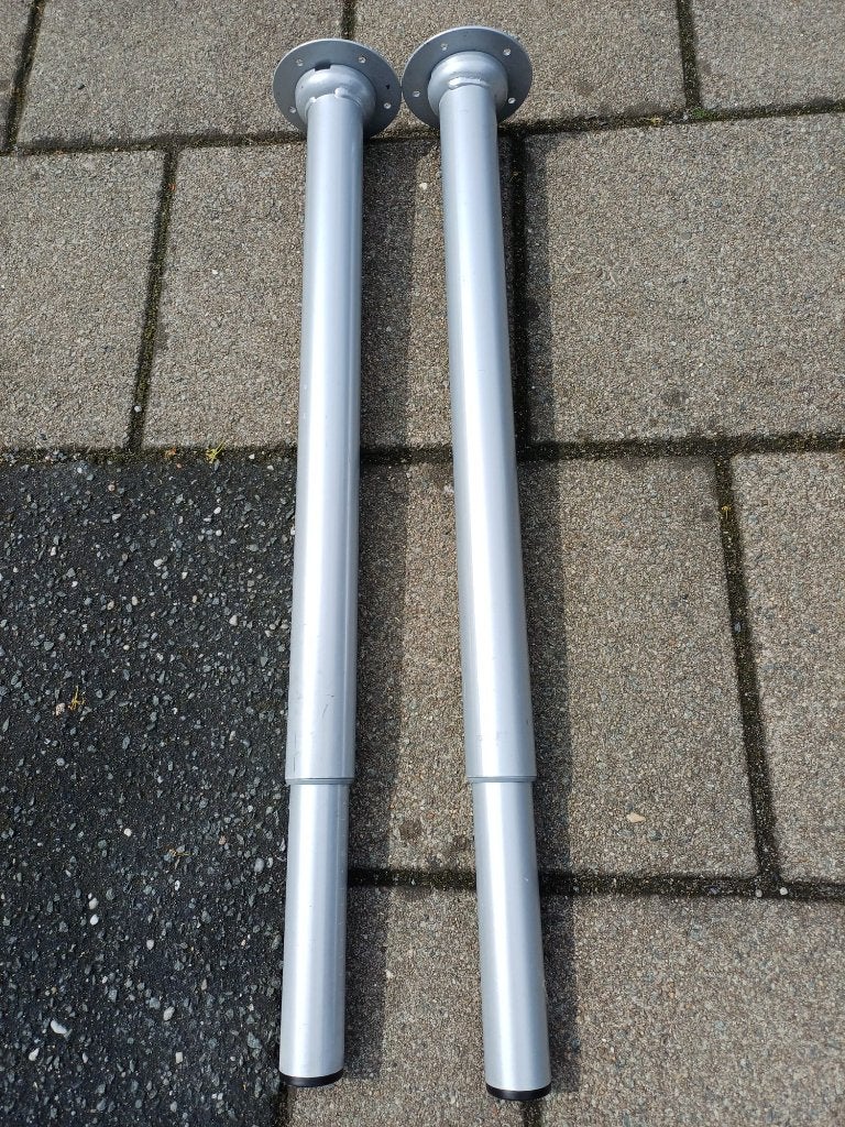 Verstelbare tafelpoten 4 stuks, Ophalen, Tafelpoot, Minder dan 50 cm, 50 tot 100 cm
