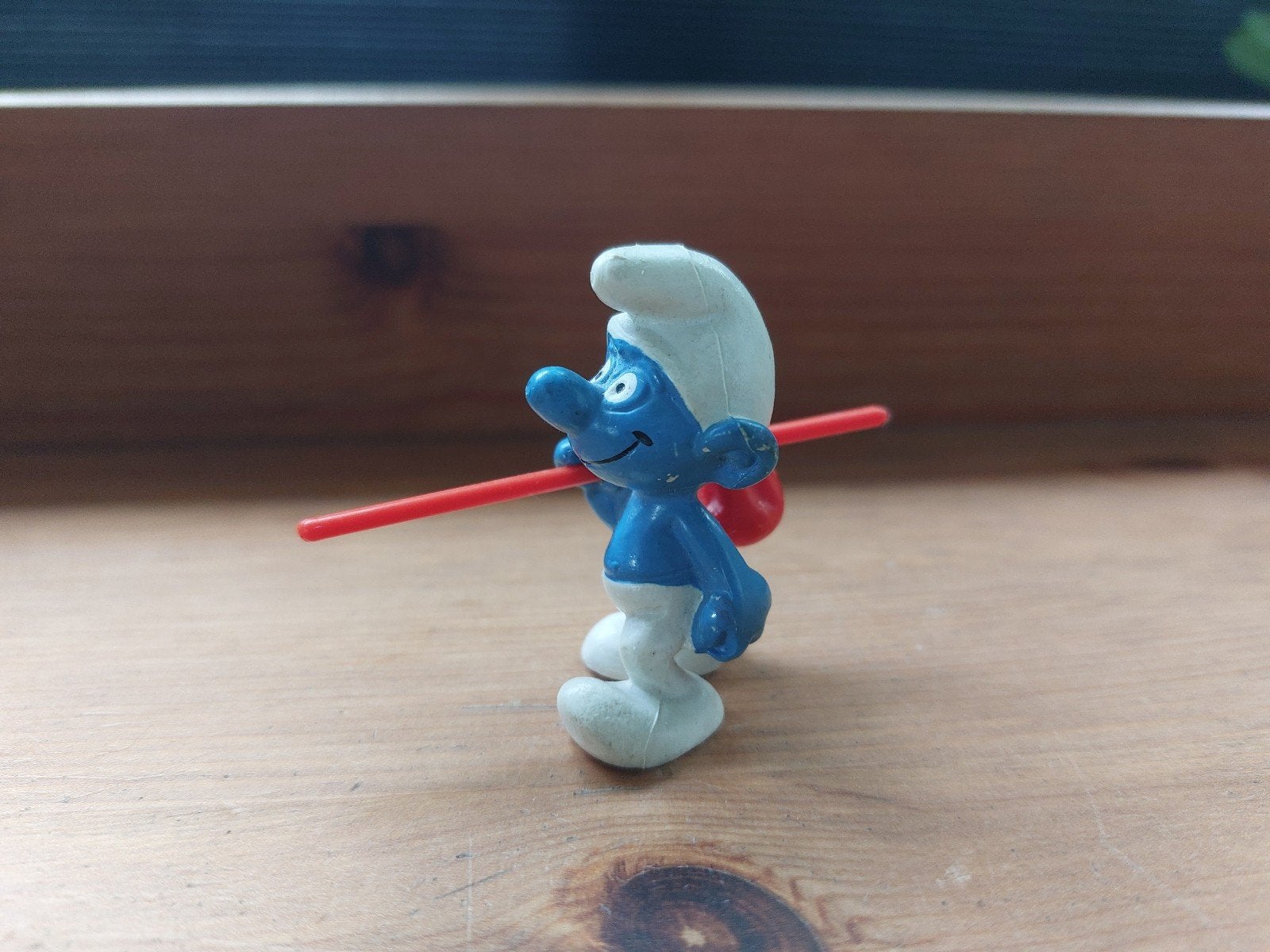 Smurf met knapzak 20088 De Smurfen, Ophalen of Verzenden