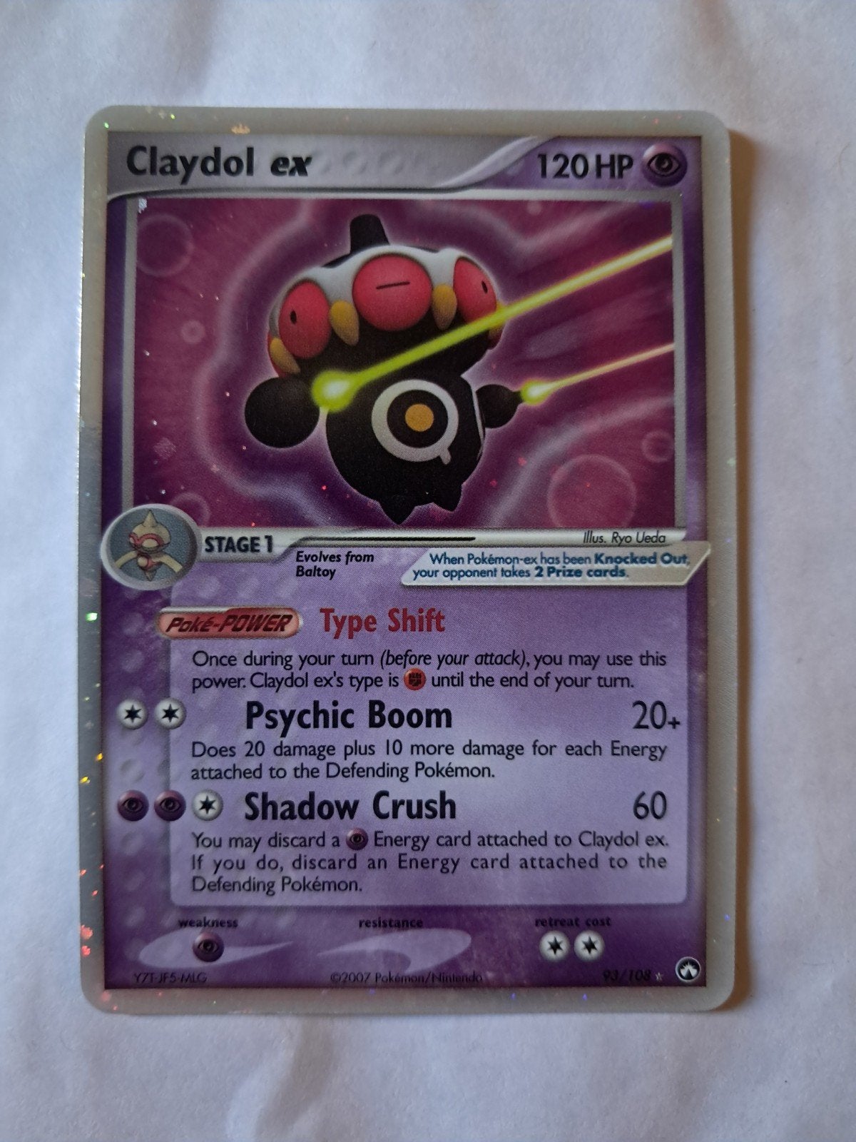 Claydol EX 93/108 Power Keepers, Ophalen of Verzenden, Zo goed als nieuw, Losse kaart, Foil