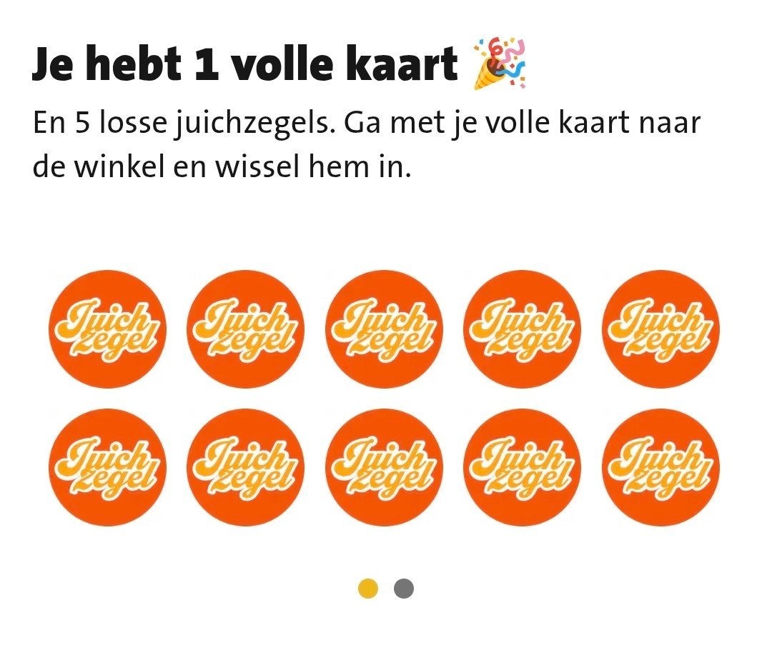Volle kaart juichzegels digitaal jumbo, Jumbo, Ophalen