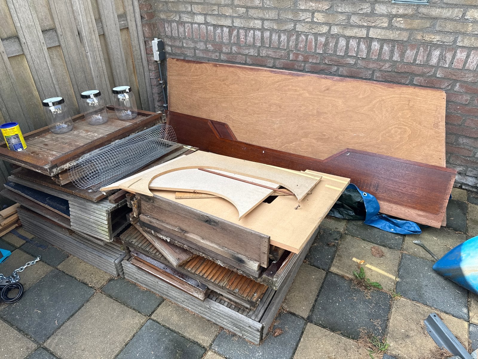 Diverse Houtsoorten voor Projecten of Stookhout, Gebruikt, Minder dan 25 mm, Overige typen, Ophalen of Verzenden