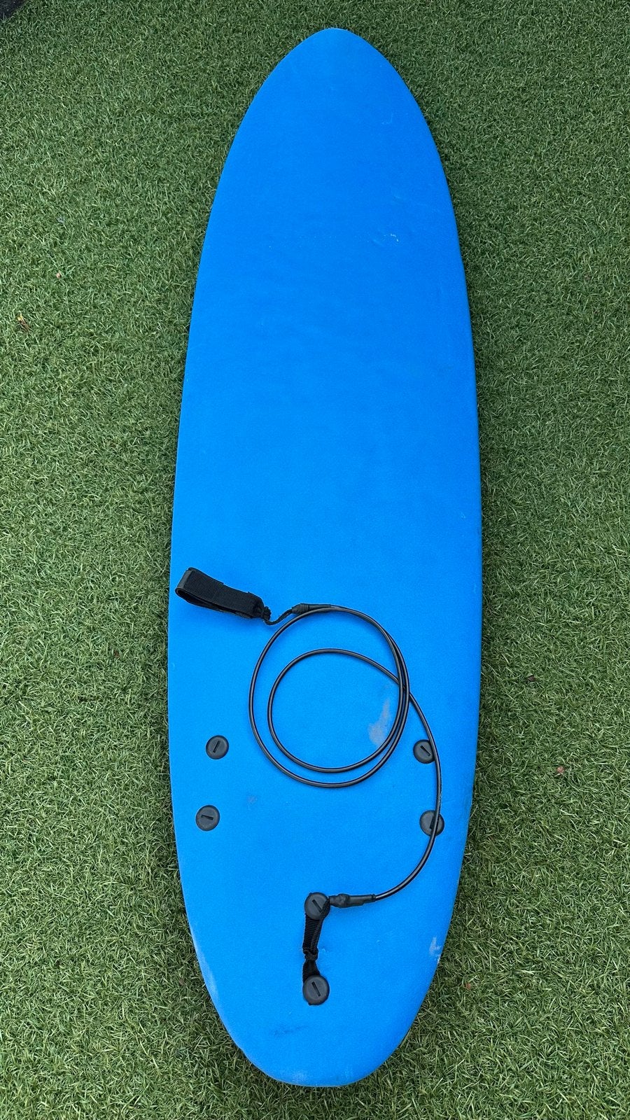 Tribord 100 Foam Surfboard 5'4" - Blauw, Ophalen of Verzenden, Gebruikt, Funboard, Met vinnen