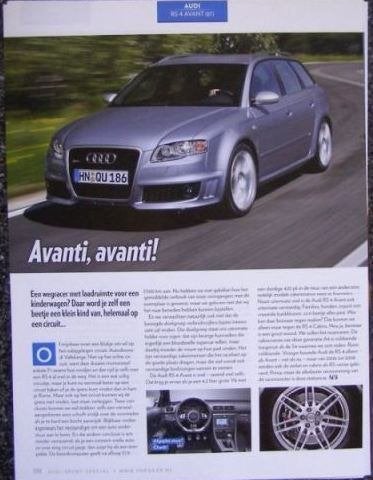 Audi RS4 Sedan / Avant B7 ? eerst 23x autotest lezen, Ophalen, Gelezen, Audi