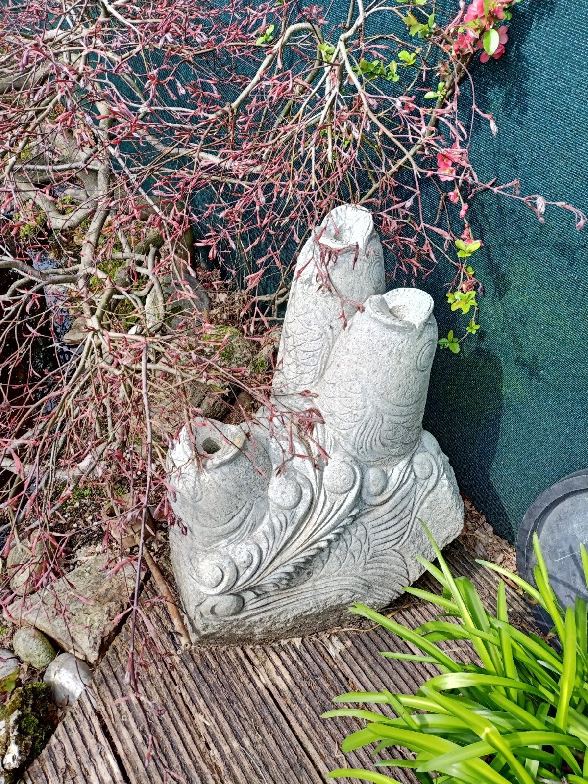 Uniek granieten beeld voor tuin of interieur, Tuin en Terras, Tuinbeelden, Ophalen, Gebruikt, Steen, Dierenbeeld