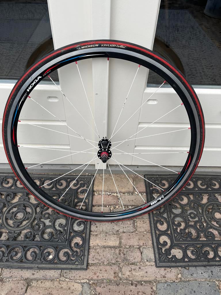 Koga  race fiets wiel., Fietsen en Brommers, Fietsonderdelen, Wiel, Ophalen of Verzenden, Zo goed als nieuw, Aluminium
