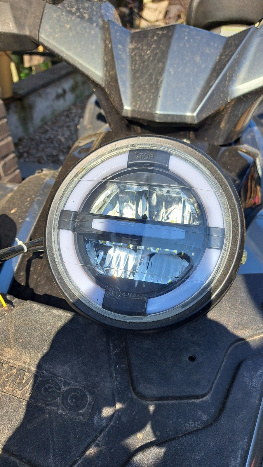7 inch koplamp led, Motoren, Ophalen of Verzenden