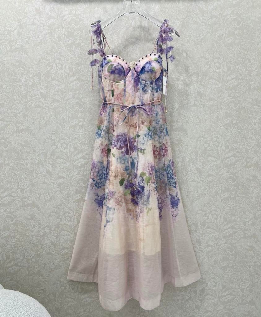 Zimmermann jurk, Kleding | Dames, Jurken, Ophalen of Verzenden, Nieuw, Paars, Onder de knie
