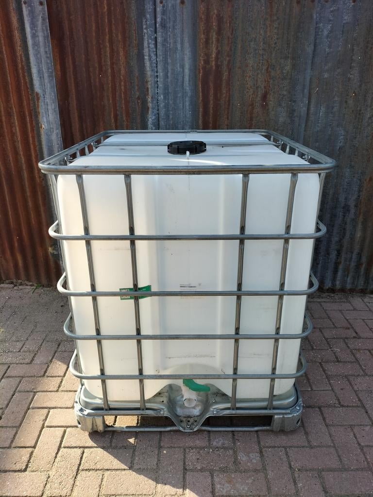 Ibc regenton watertank houtkrat slowfeeder moestuin, 150 liter of meer, Ophalen