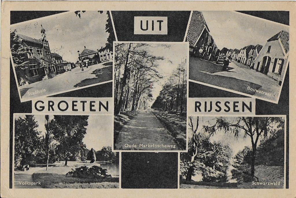 Rijssen Oude Gelopen Ansichtkaart ( 6697 ), Verzamelen, Ophalen of Verzenden, 1960 tot 1980, Gelopen