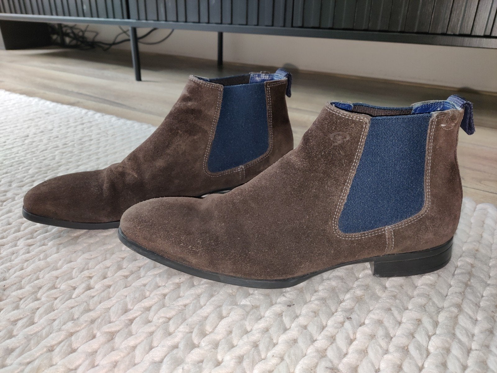Greve suède Chelsea boots, Bruin, Boots, Ophalen of Verzenden, Zo goed als nieuw