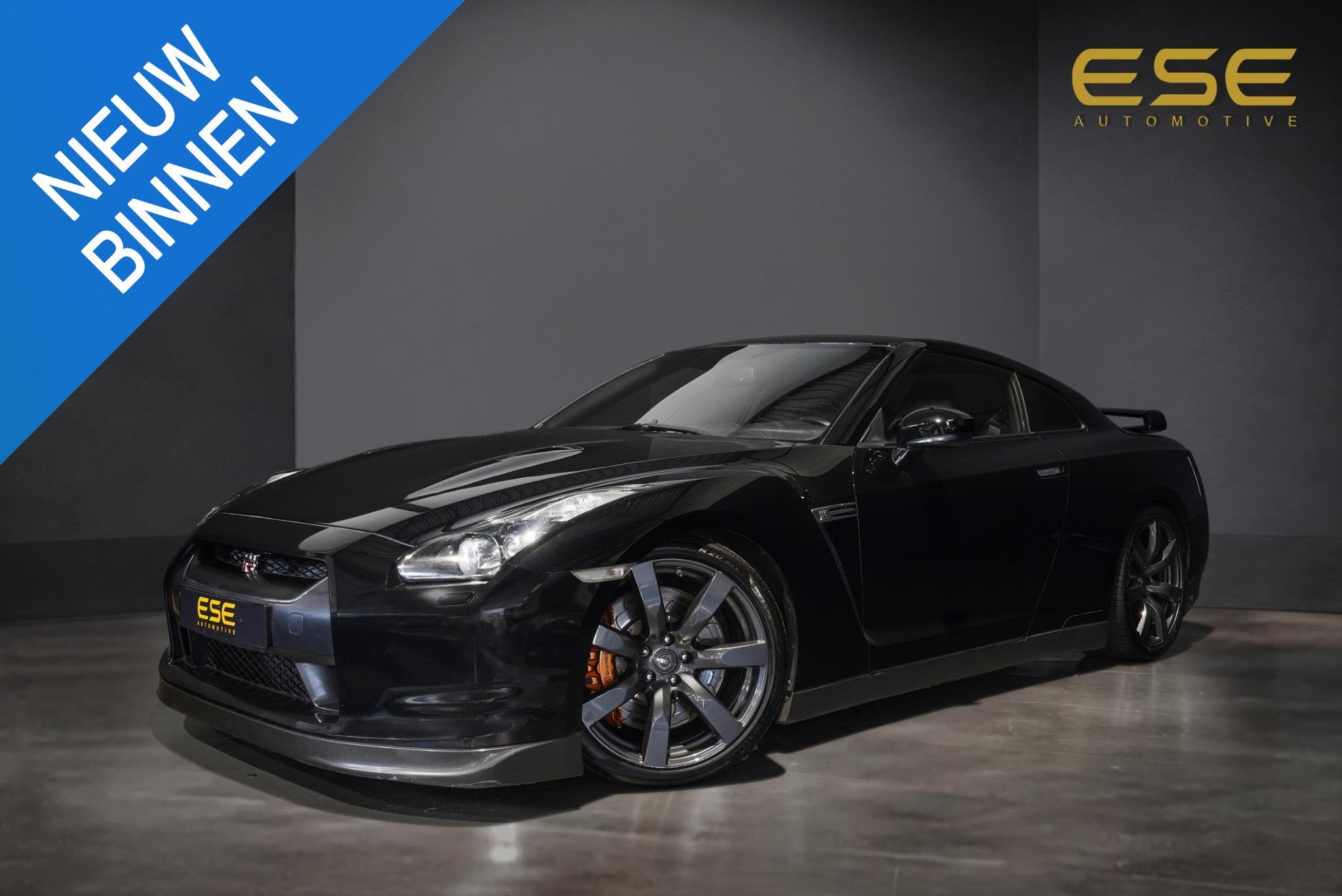 Nissan GT-R 3.8 V6 Black, Auto's, Automaat, Gebruikt, 1715 kg, GT-R