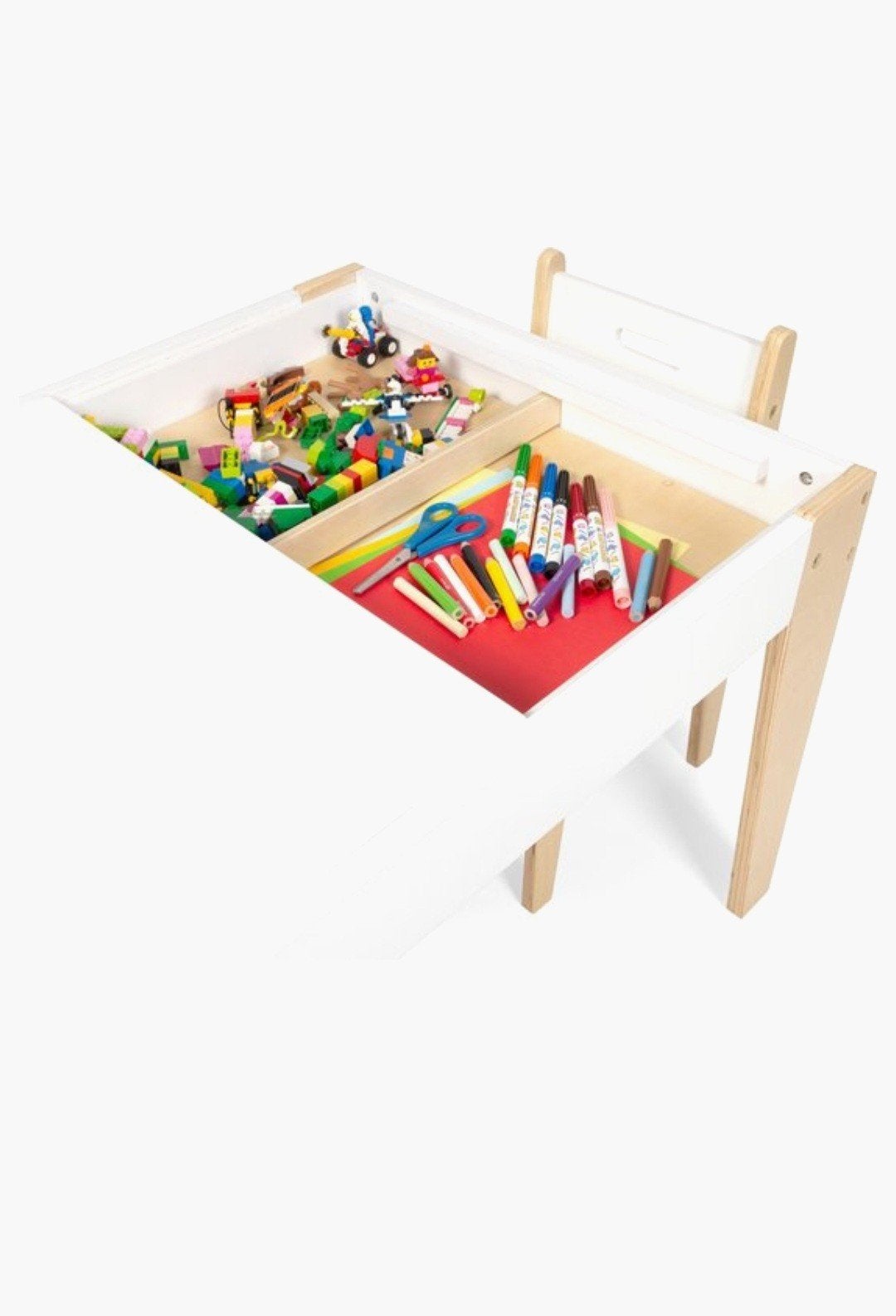 Beboonz kinder speeltafel met 2 stoelen en opbergbankje, Ophalen, Zo goed als nieuw, Tafel