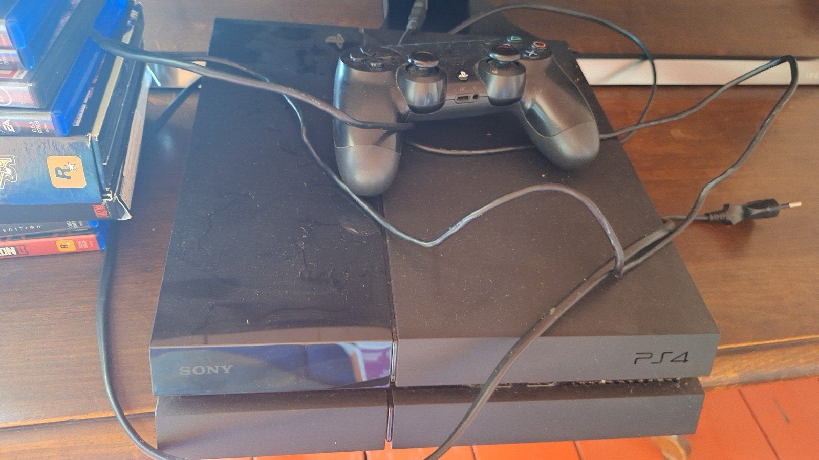 PlayStation 4 met 2 controllers en games, Ophalen, Met 2 controllers, Original, 500 GB