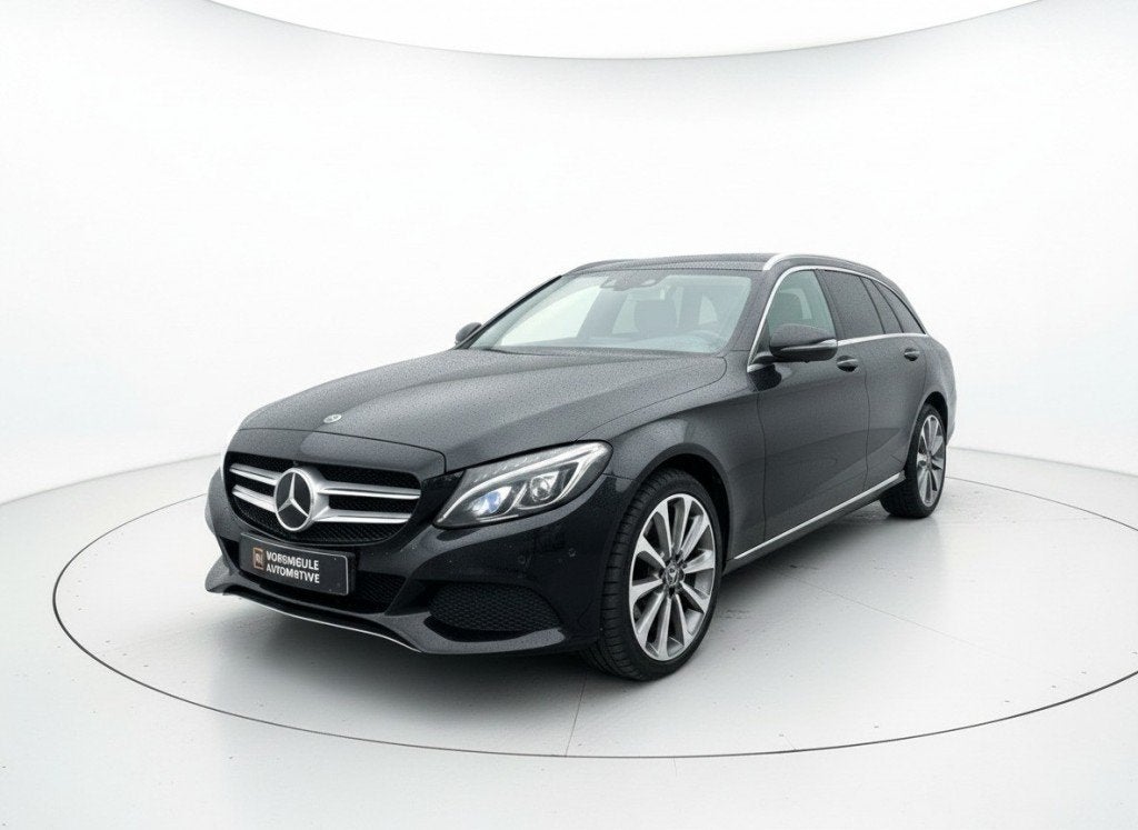 Mercedes-benz C-KLASSE 200 AMG SPORT ED. Premium+ Xenon, Bur, Auto's, Automaat, Euro 6, 4 cilinders, Zwart