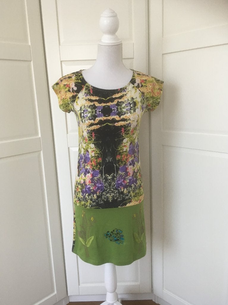 Peace & Love zgan ibiza style print mini jurk, maat S, Zwart, Ophalen of Verzenden, Zo goed als nieuw, Peace & Love