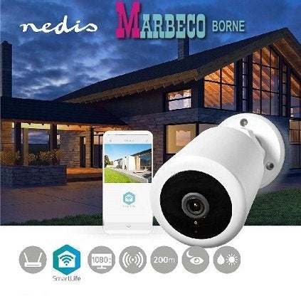 SmartLife Draadloze Camera voor camerasysteem SLNVR201CWT, Overige merken, Nedis SmartLife, Nieuw, Info@marbeco.nl
